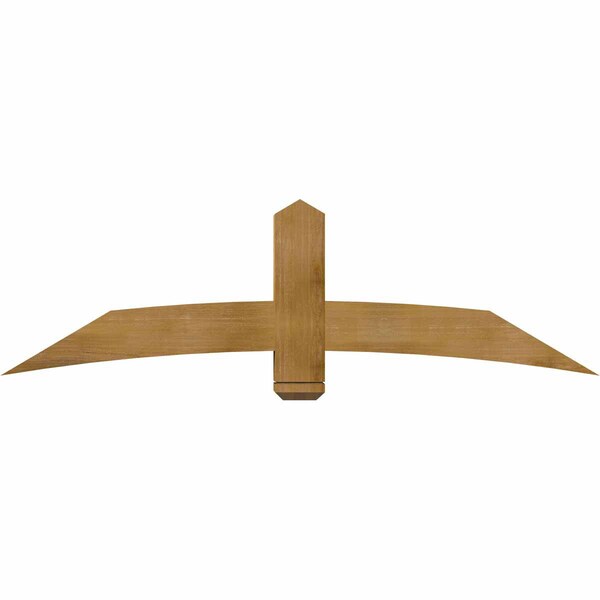 Ekena Millwork Bellingham Rough Sawn Timber Gable Bracket, Western Red Cedar, 72"W x 21"H x 6"D x 6"F, 7/12 Pitch GBW072X21X0606BEL00RWR - main